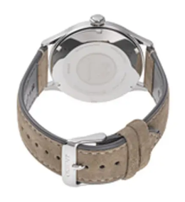 Montre Homme Orient Bambino 42 mm - Automatique - Cadran Bleu & Bracelet Beige