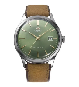 Montre Homme Orient, Automatique, Bambino 42 mm en acier et bracelet cuir RA-AC0P01E30B