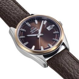 Montre Homme Orient Stretto Date - Automatique - Verre Saphir & Cadran Marron