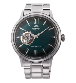 Montre Orient Bambino Open Heart - Automatique - Cadran Vert & Acier