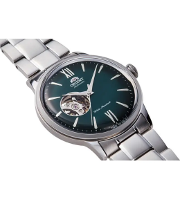 Montre Orient Bambino Open Heart - Automatique - Cadran Vert & Acier