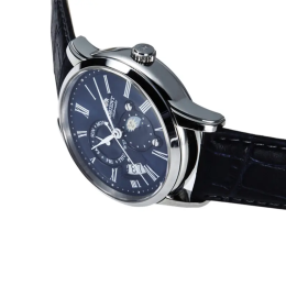 Montre Homme Orient Sun & Moon - Automatique - Verre Saphir & Cuir Bleu