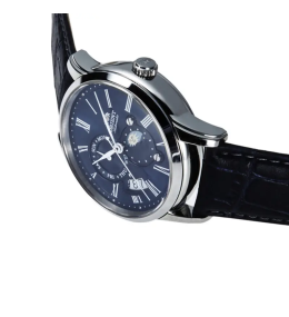 Montre Homme Orient Sun & Moon - Automatique - Verre Saphir & Cuir Bleu
