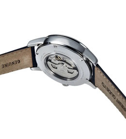 Montre Homme Orient Sun & Moon - Automatique - Verre Saphir & Cuir Bleu