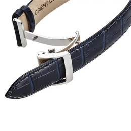 Montre Homme Orient Sun & Moon - Automatique - Verre Saphir & Cuir Bleu