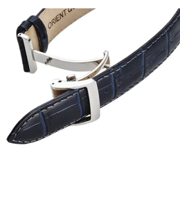 Montre Homme Orient Sun & Moon - Automatique - Verre Saphir & Cuir Bleu