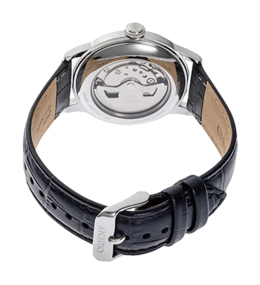 Montre Homme Orient Bambino 38 mm - Petite Seconde - Cadran Argent & Aiguilles Bleues