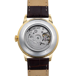 Montre Homme Orient Bambino 38 mm - Acier PVD Or Jaune - Petite Seconde