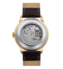 Montre Homme Orient Bambino 38 mm - Acier PVD Or Jaune - Petite Seconde