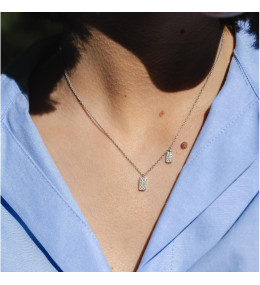 Collier Les Pavés Murat Paris - Argent 925 & Oxydes de Zirconium