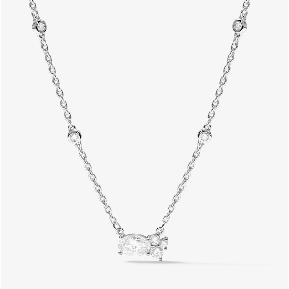 Collier royale twist Murat Paris en argent 925/1000 et oxydes de zirconium 302015.1