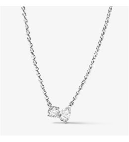 Collier toi & moi twist Murat Paris en argent 925/1000 et oxydes de zirconium 302016.1