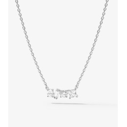 Collier harmonie twist Murat Paris en argent 925/1000 et oxydes de zirconium 302028.1