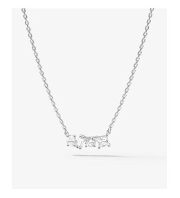 Collier harmonie twist Murat Paris en argent 925/1000 et oxydes de zirconium 302028.1
