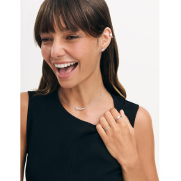 Collier Miroir Twist Murat Paris - Argent 925 & Zirconium Baguette