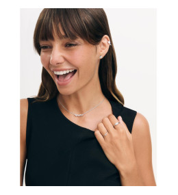 Collier Miroir Twist Murat Paris - Argent 925 & Zirconium Baguette