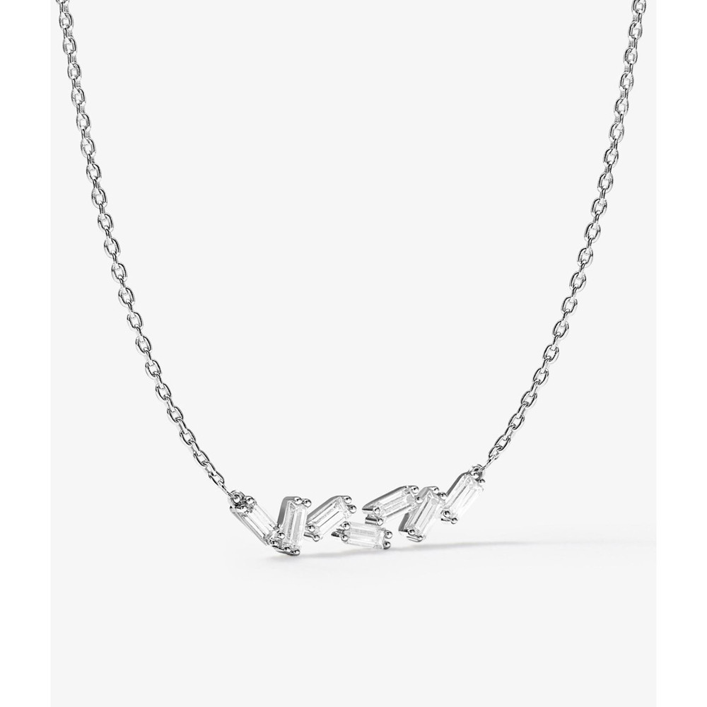 Collier miroir twist Murat Paris en argent 925/1000 et oxydes de zirconium 302060.1