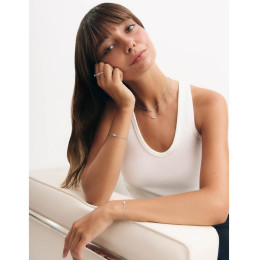 Bracelet Royale Twist Murat Paris - Argent 925 & Zirconium Ovale