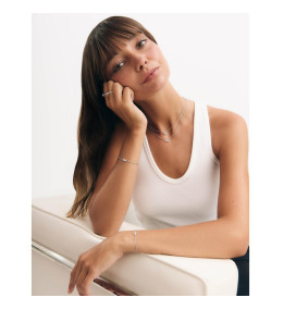 Bracelet Royale Twist Murat Paris - Argent 925 & Zirconium Ovale