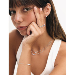 Bracelet Royale Twist Murat Paris - Argent 925 & Zirconium Ovale