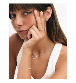 Bracelet Royale Twist Murat Paris - Argent 925 & Zirconium Ovale