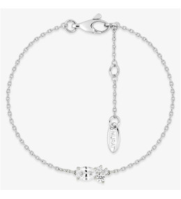 Bracelet royale twist Murat Paris en argent 925/1000 et oxydes de zirconium 303014.1