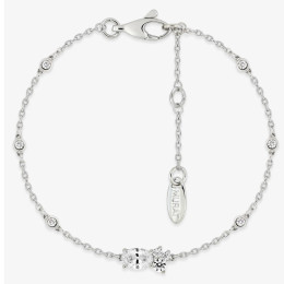 Bracelet royale twist absolue Murat Paris en argent 925/1000 et oxydes de zirconium 303015.1