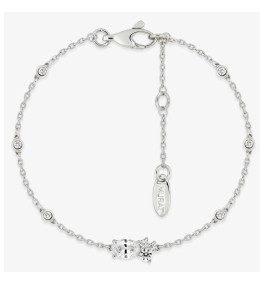 Bracelet royale twist absolue Murat Paris en argent 925/1000 et oxydes de zirconium 303015.1