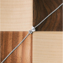 Bracelet toi & moi twist Murat Paris en argent 925/1000 et oxydes de zirconium 303016.1