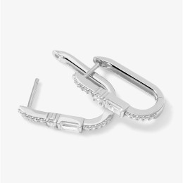 Boucles Façades Palais Argent 925 Zirconium