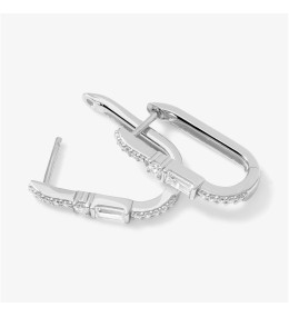 Boucles Façades Palais Argent 925 Zirconium