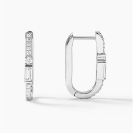 Boucles Façades Palais Argent 925 Zirconium