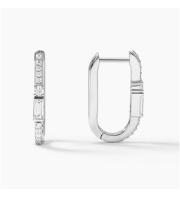 Boucles Façades Palais Argent 925 Zirconium