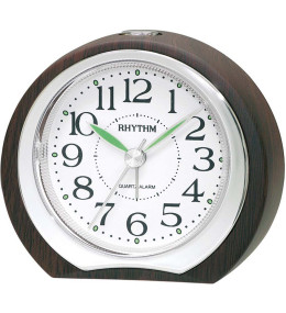 Réveil Silencieux Rhythm RE819.37 - Design Bois & Quartz Lumineux