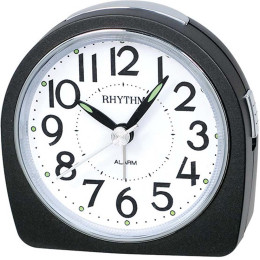 Réveil RHYTHM silencieux lumineux noir RE864.02