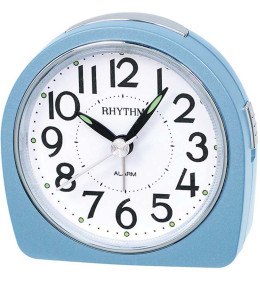 Réveil RHYTHM silencieux lumineux bleu clair RE864.04