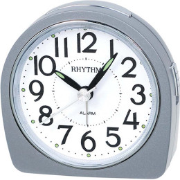 Réveil RHYTHM silencieux lumineux gris RE864.19