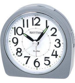Réveil RHYTHM silencieux lumineux gris RE864.19