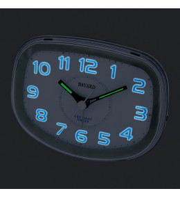 Réveil Silencieux Bayard ST865.1 - Noir - Chiffres Lumineux Bleus