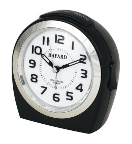 Réveil Bayard silencieux et lumineux, noir ST910.1