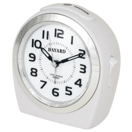 Réveil Bayard silencieux et lumineux, blanc ST910.2