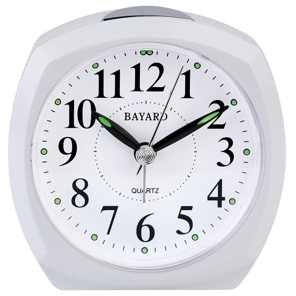 Réveil Bayard silencieux, blanc TF42.2