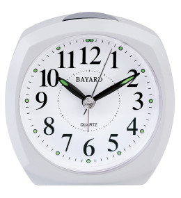 Réveil Bayard silencieux, blanc TF42.2