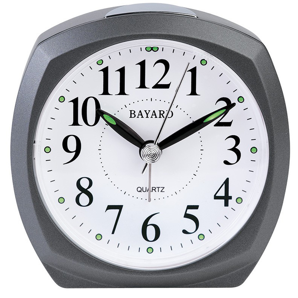 Réveil Bayard silencieux, gris anthracite TF42.9