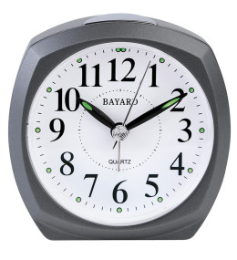 Réveil Bayard silencieux, gris anthracite TF42.9