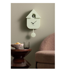 Pendule Coucou Moderne Karlsson KA5768LG - Vert Doux - Style Scandinave