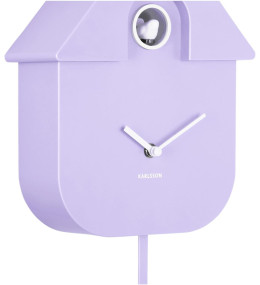 Pendule Coucou Moderne Karlsson KA5768SP - Lilas - Style Scandinave