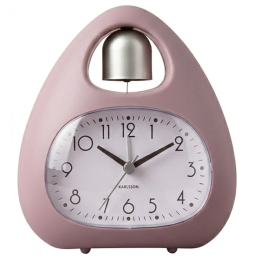 Réveil Karlsson blob cloche, rose pastel KA6037PI