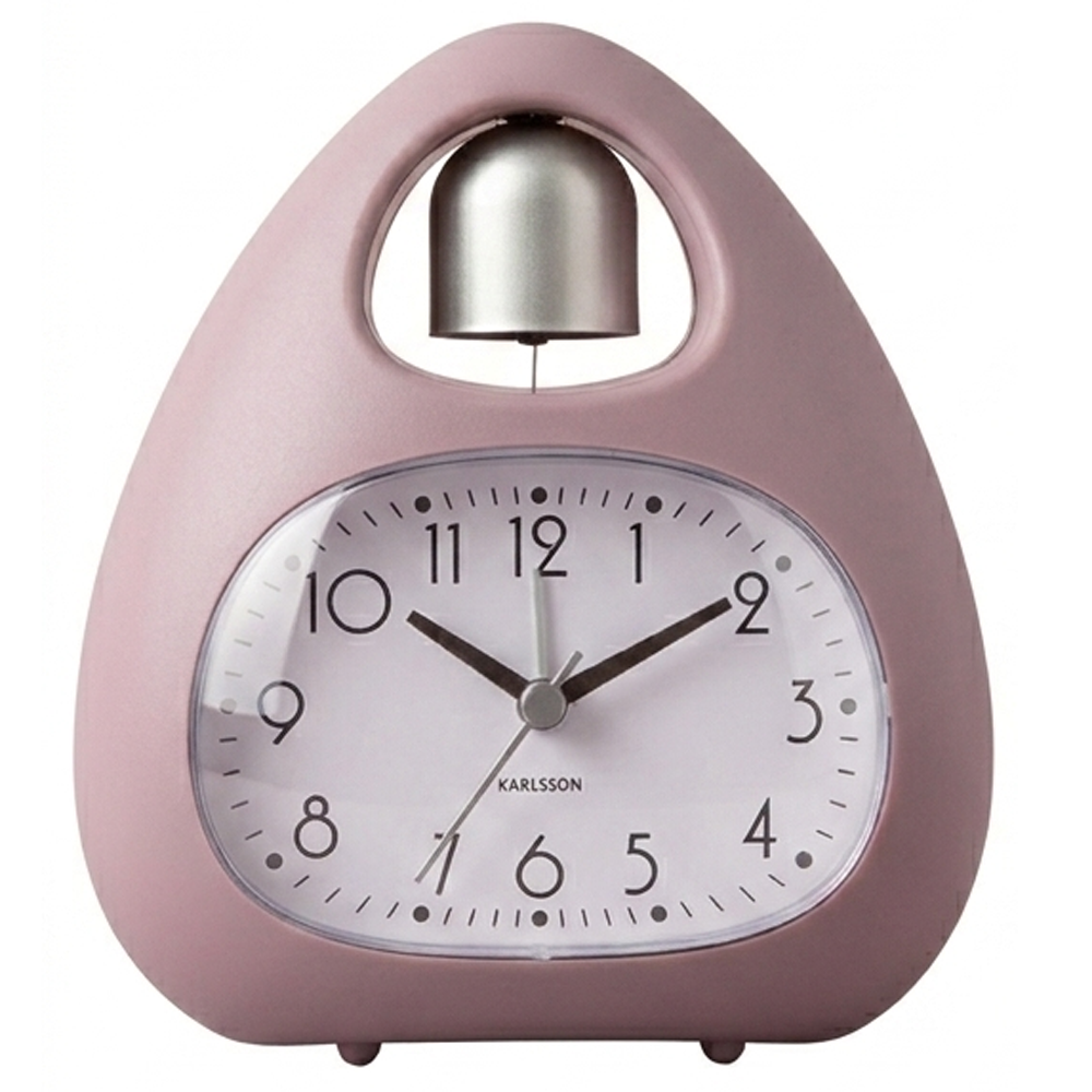 Réveil Karlsson blob cloche, rose pastel KA6037PI
