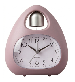 Réveil Karlsson blob cloche, rose pastel KA6037PI